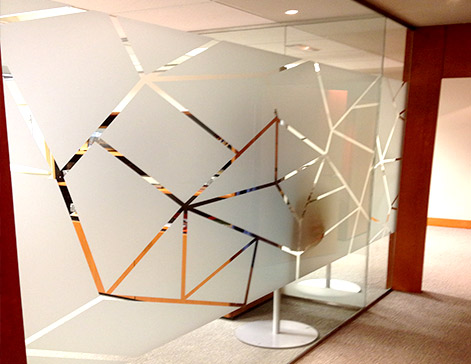 Impresión vinilos al ácido para oficinas